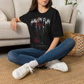 Havin' Fun Horror Grim Reaper T-Shirt — Gothic Skull & Roses Dark Tee