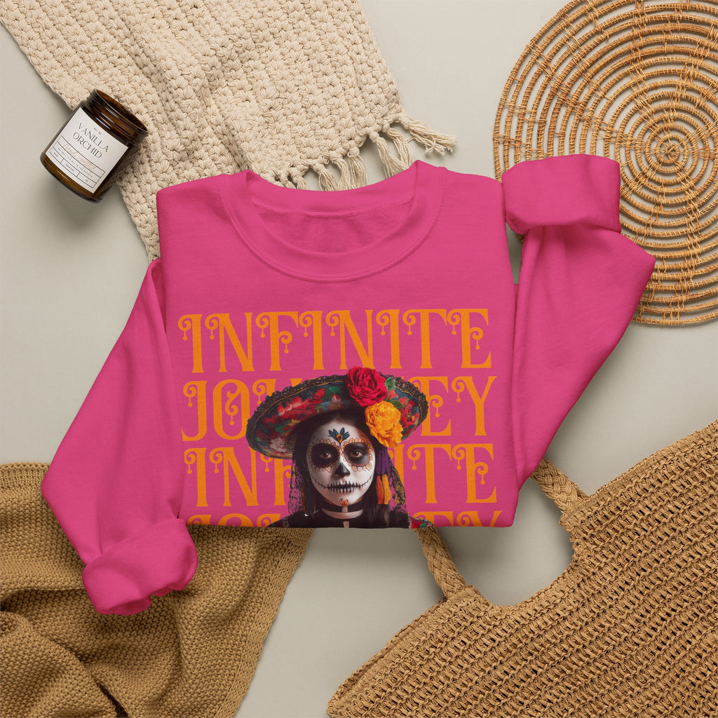 Day of the Dead "Infinite Journey" Crewneck Sweatshirt — Life, Death & Beyond Graphic