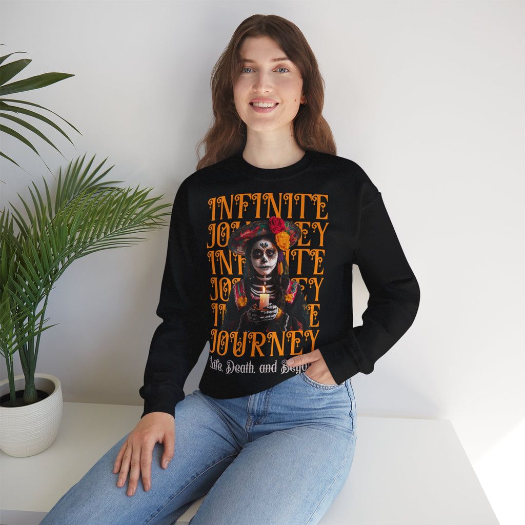 Day of the Dead "Infinite Journey" Crewneck Sweatshirt — Life, Death & Beyond Graphic