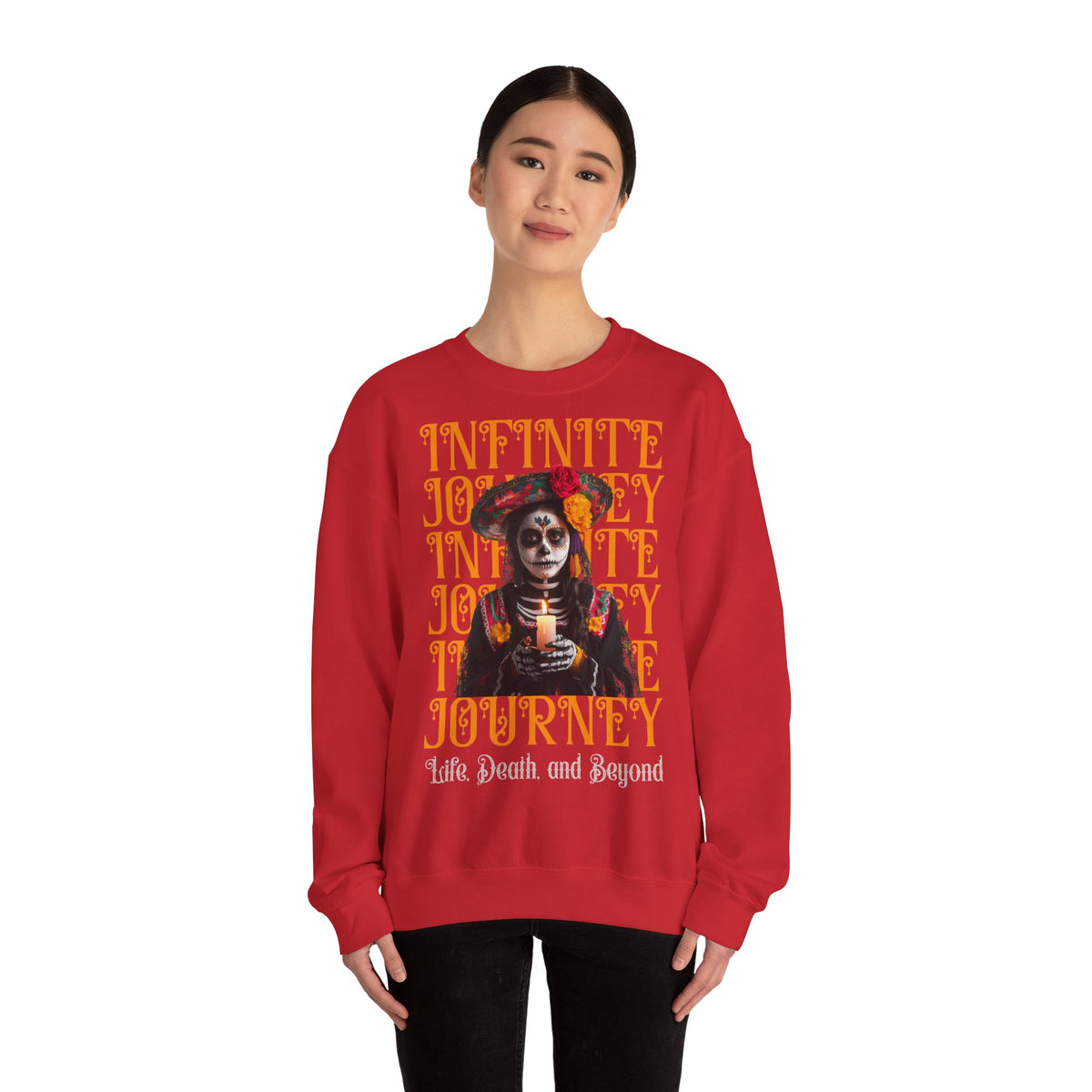 Day of the Dead "Infinite Journey" Crewneck Sweatshirt — Life, Death & Beyond Graphic
