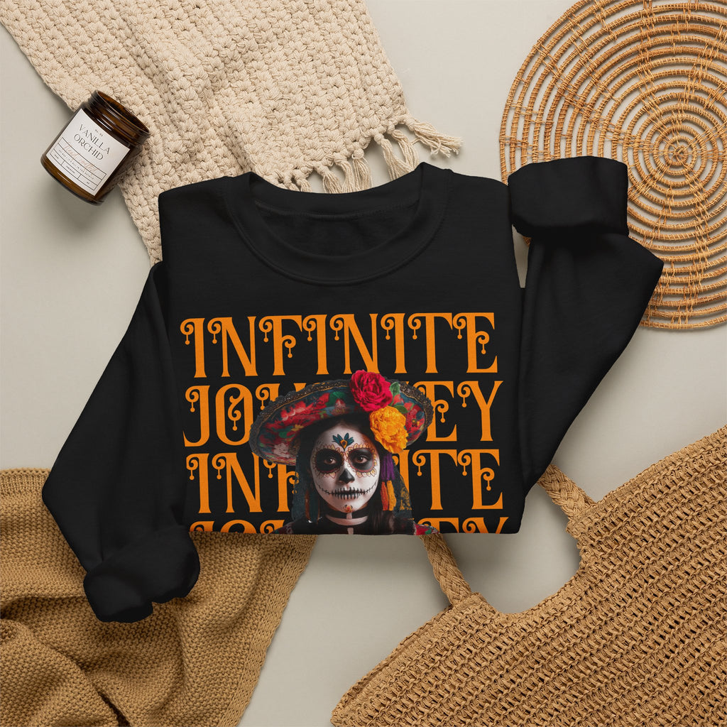 Day of the Dead "Infinite Journey" Crewneck Sweatshirt — Life, Death & Beyond Graphic
