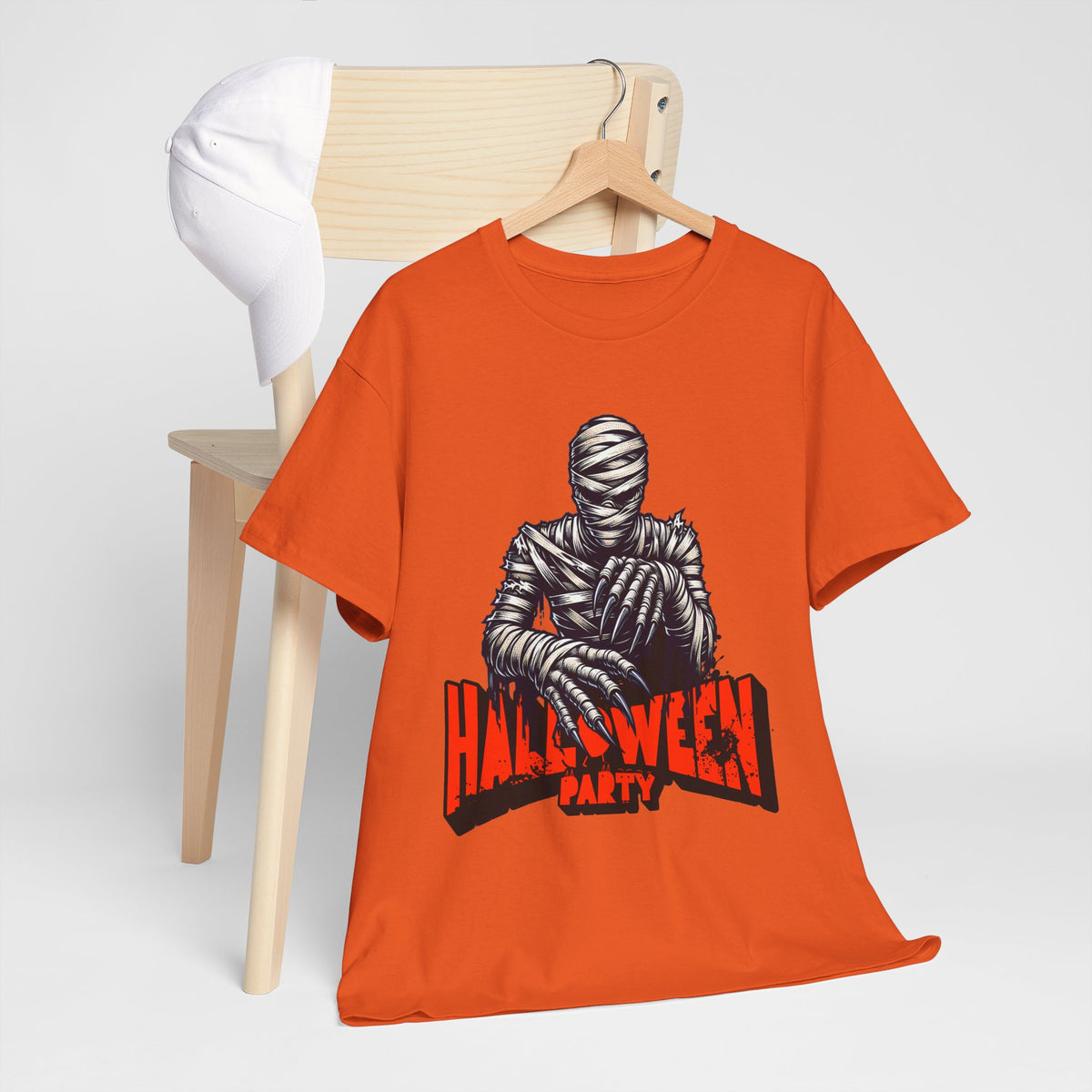 Halloween Mummy Tee — 'Halloween Party' Graphic T-Shirt