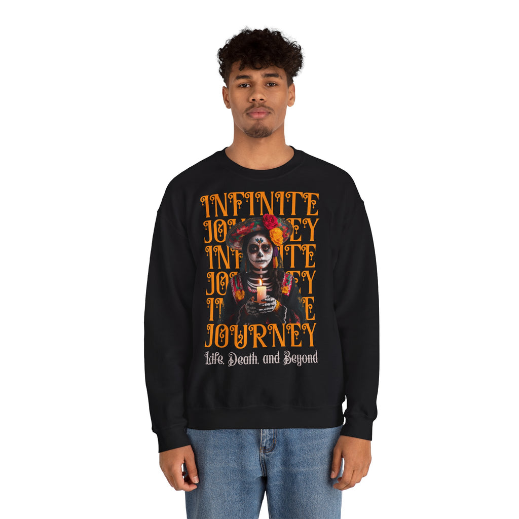 Day of the Dead "Infinite Journey" Crewneck Sweatshirt — Life, Death & Beyond Graphic