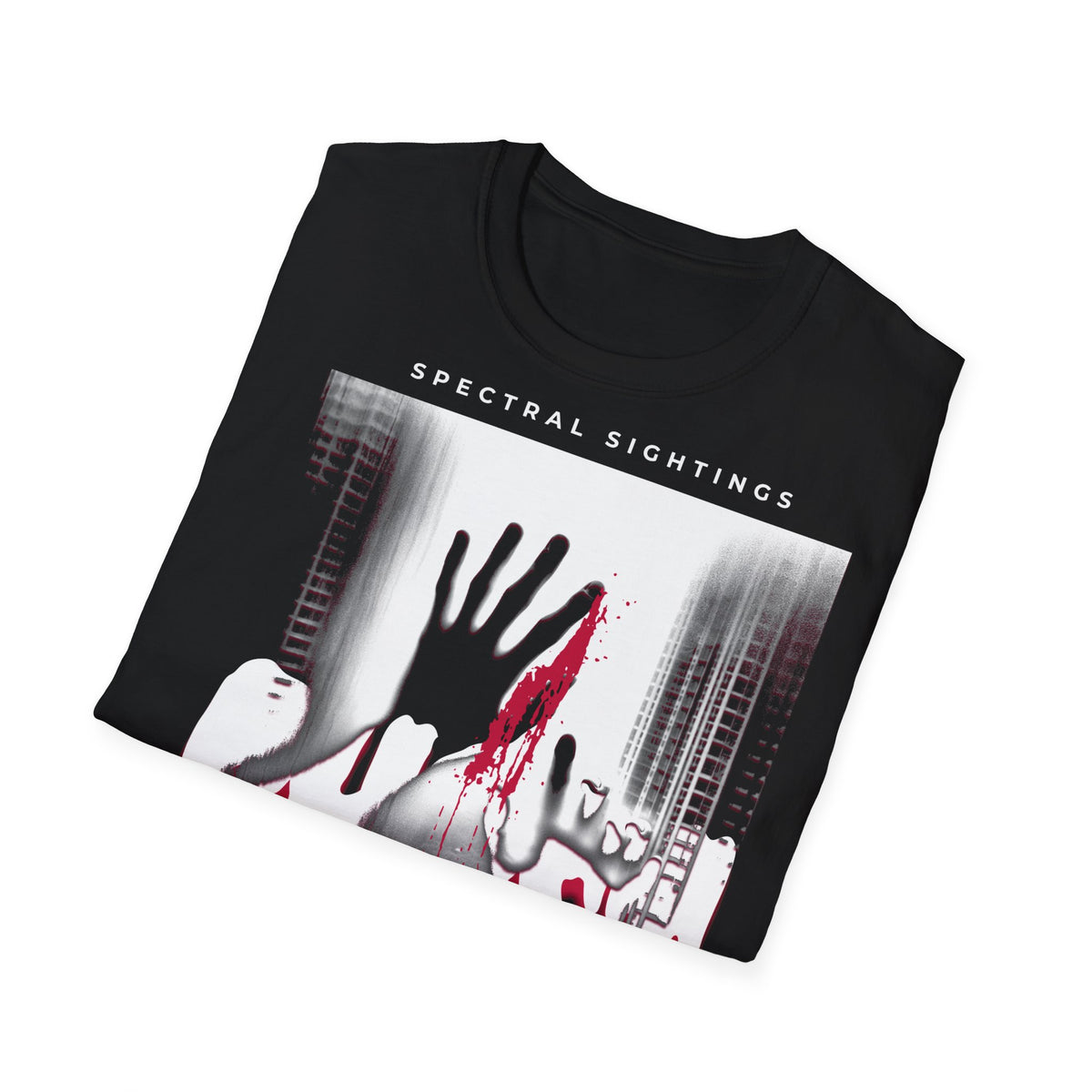 Ghost Graphic T‑Shirt — Spectral Sightings Horror Tee