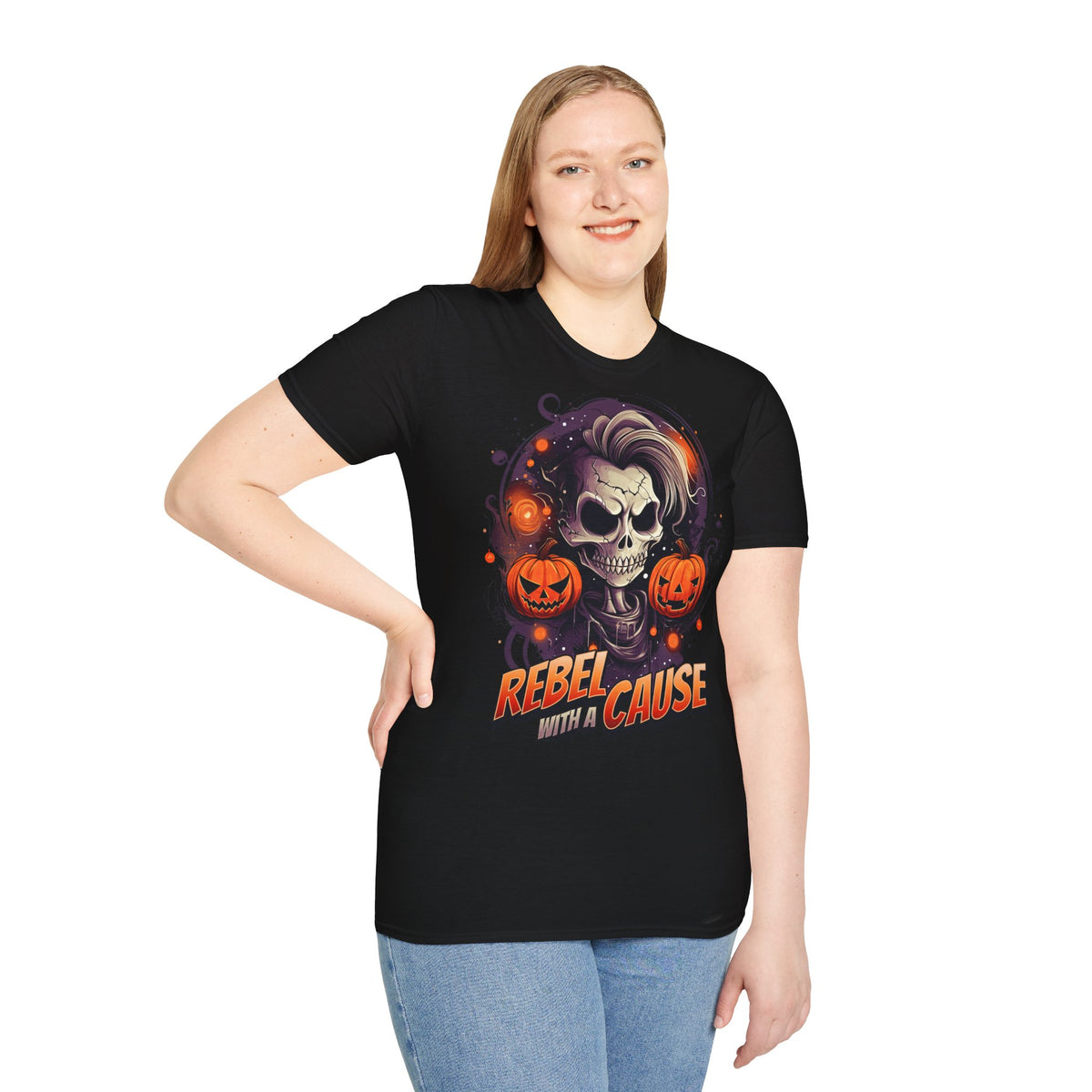 Skull & Pumpkins "Rebel With a Cause" T-Shirt