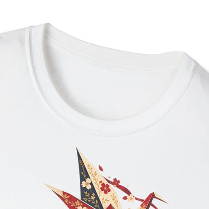 Floral Umbrella Girl T-Shirt — Whimsical Vintage Illustration Tee