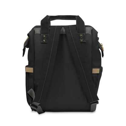 Edgy Urban Money Era Diaper Backpack — Multifunctional Baby Bag with Graphic Print