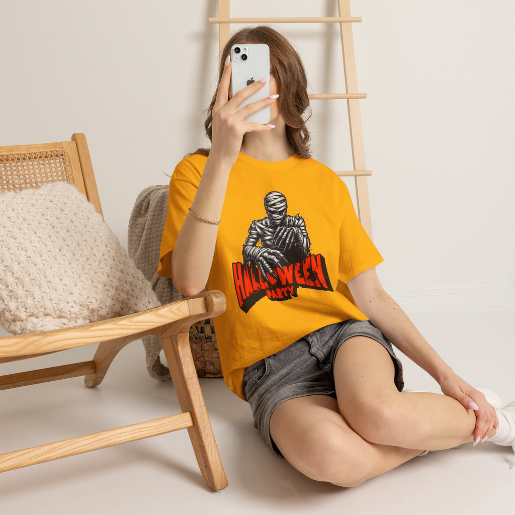 Halloween Mummy Tee — 'Halloween Party' Graphic T-Shirt