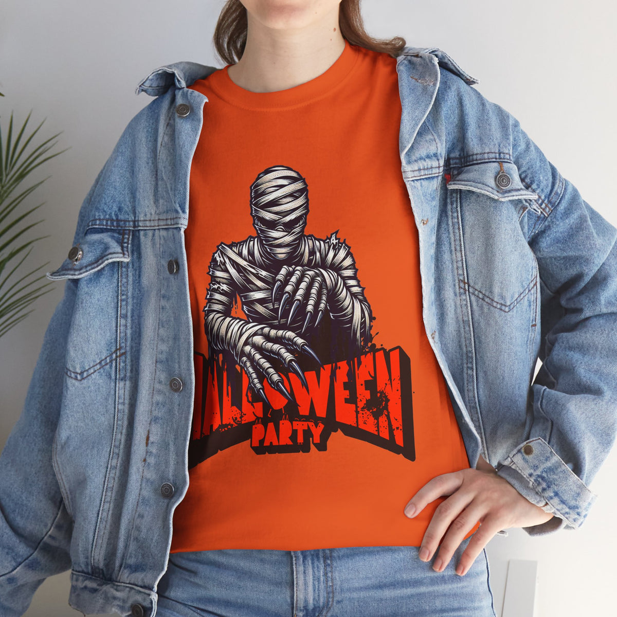 Halloween Mummy Tee — 'Halloween Party' Graphic T-Shirt