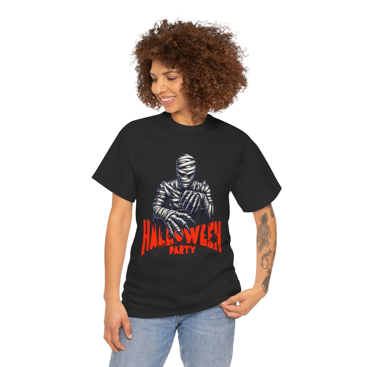 Halloween Mummy Tee — 'Halloween Party' Graphic T-Shirt