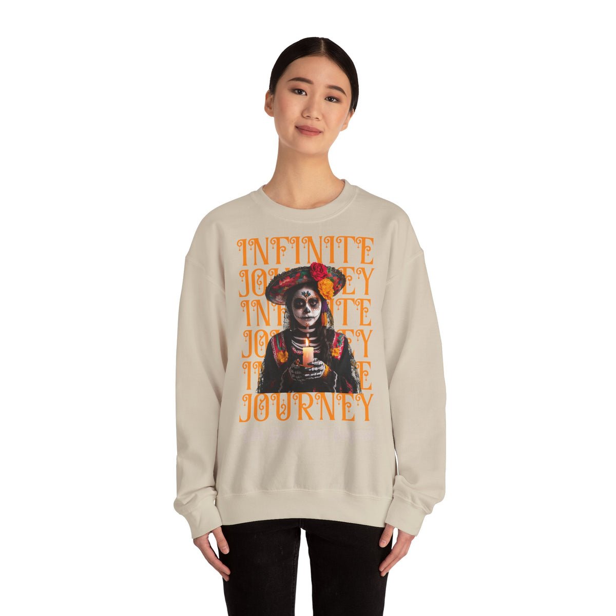 Day of the Dead "Infinite Journey" Crewneck Sweatshirt — Life, Death & Beyond Graphic