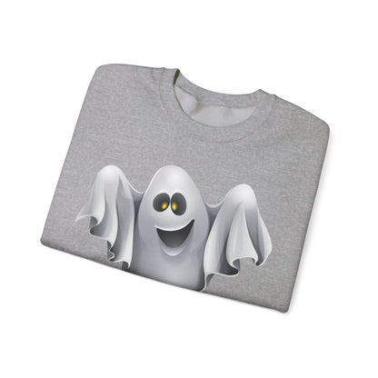 Halloween Ghost Sweatshirt — Cute Spooky Crewneck Pullover