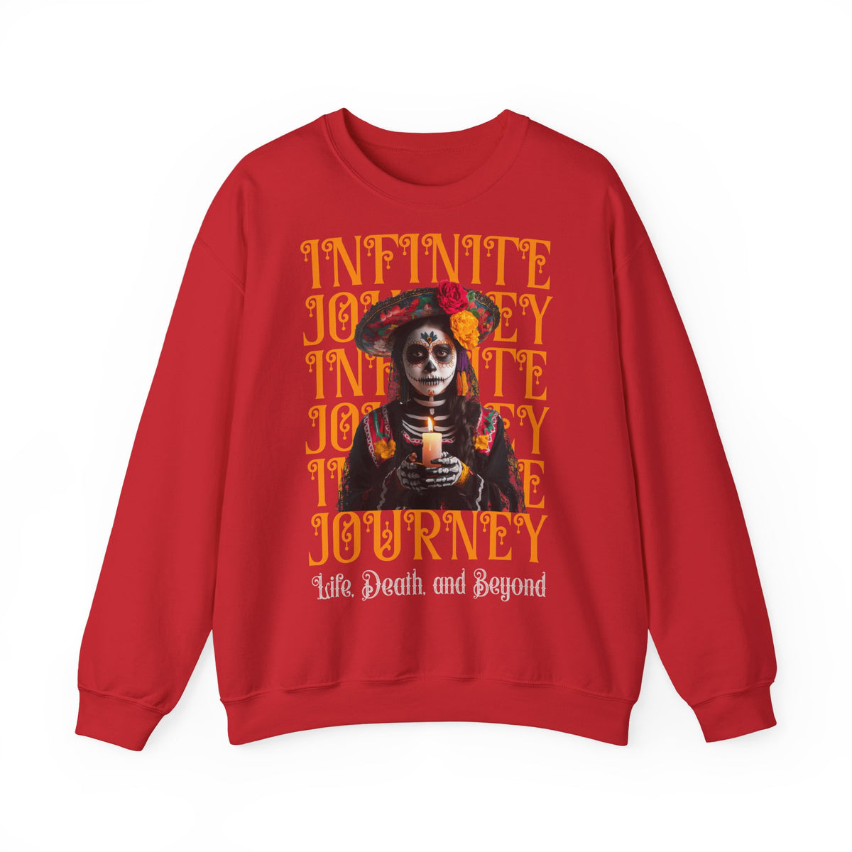 Day of the Dead "Infinite Journey" Crewneck Sweatshirt — Life, Death & Beyond Graphic