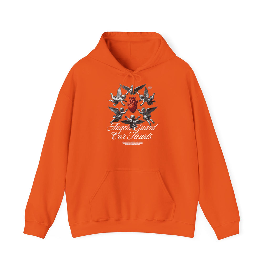 Anatomical Heart Hoodie – "Angels Guard Our Hearts" Graphic Sweatshirt