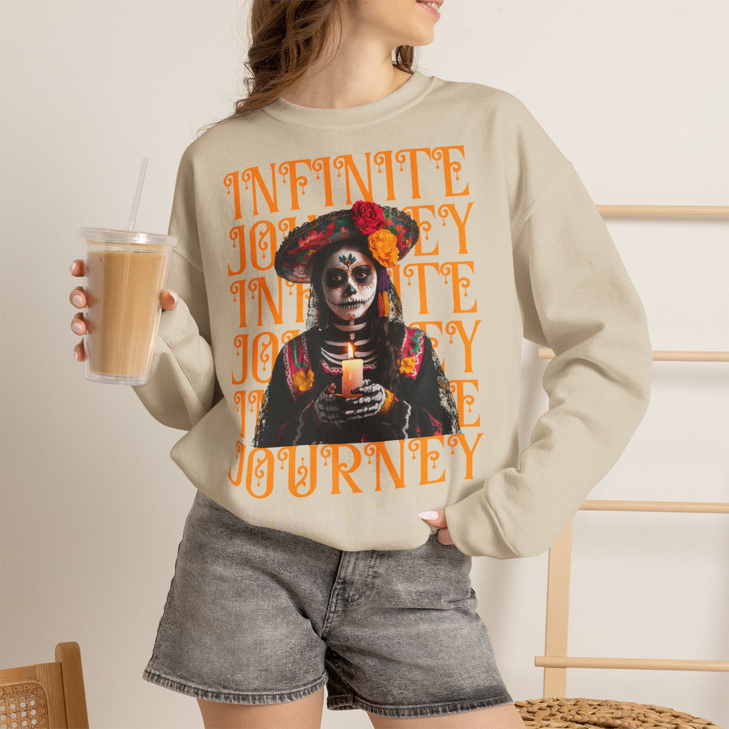 Day of the Dead "Infinite Journey" Crewneck Sweatshirt — Life, Death & Beyond Graphic