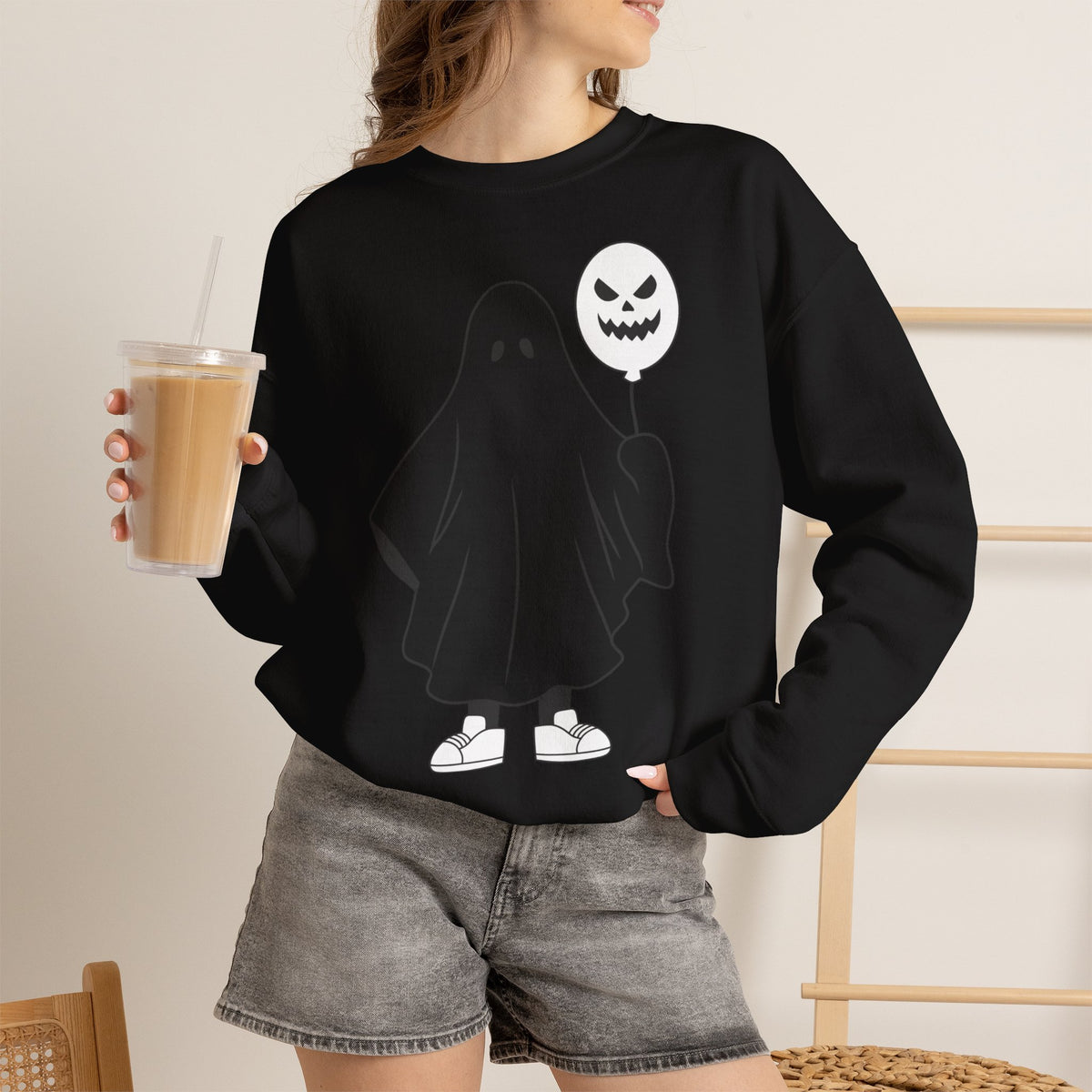 Ghost Balloon Crewneck Sweatshirt