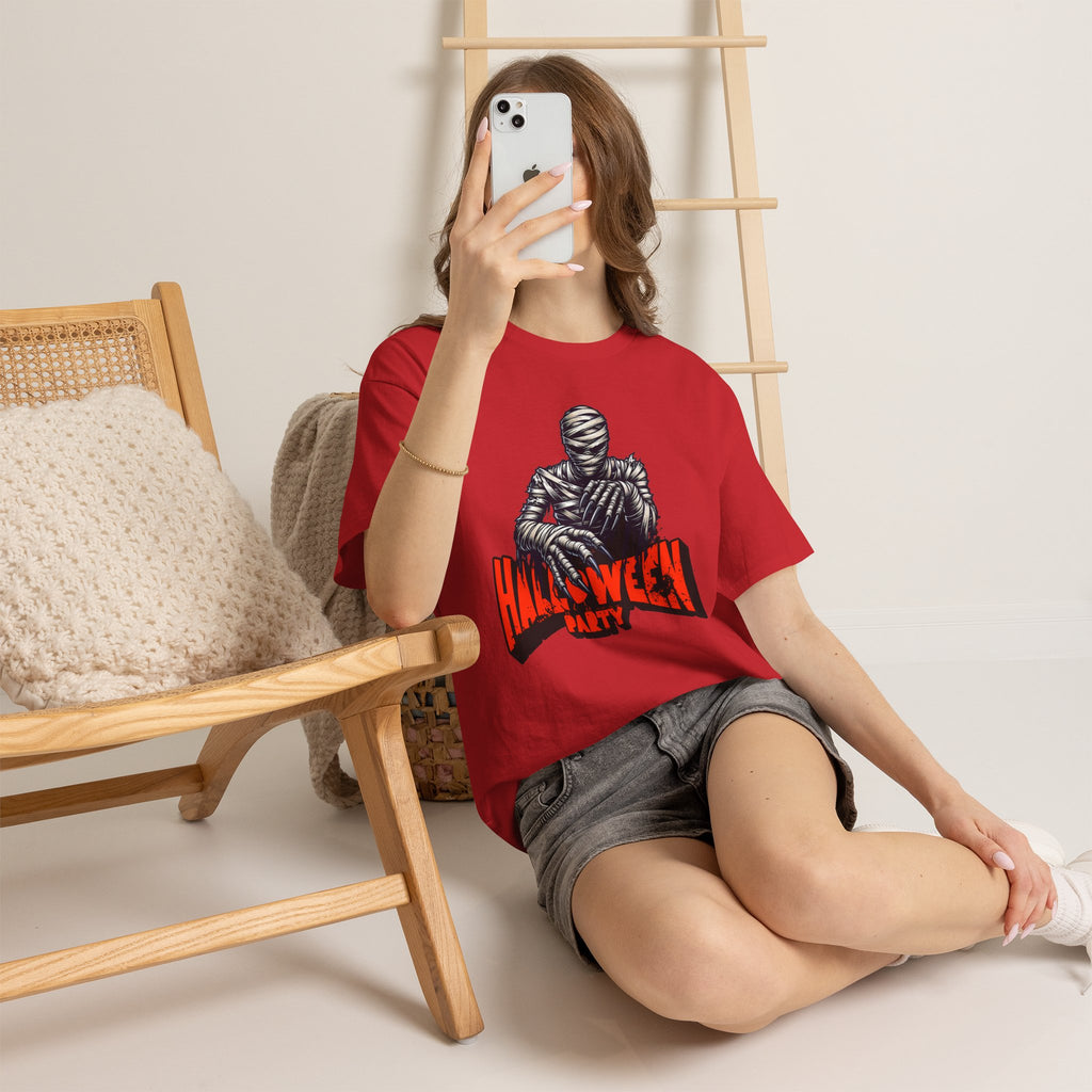 Halloween Mummy Tee — 'Halloween Party' Graphic T-Shirt