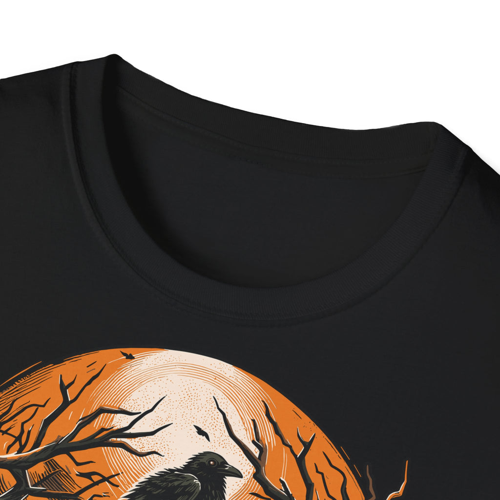 Midnight Sentinel Raven T-Shirt — Gothic Crow Nightscapes Tee