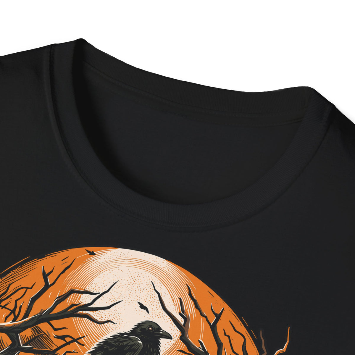 Midnight Sentinel Raven T-Shirt — Gothic Crow Nightscapes Tee