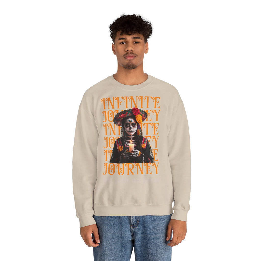 Day of the Dead "Infinite Journey" Crewneck Sweatshirt — Life, Death & Beyond Graphic
