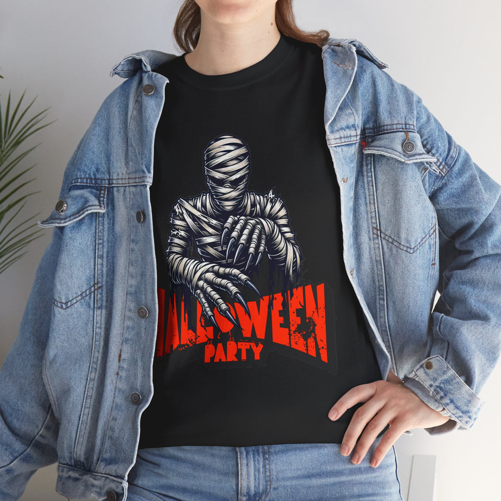 Halloween Mummy Tee — 'Halloween Party' Graphic T-Shirt