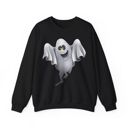 Halloween Ghost Sweatshirt — Cute Spooky Crewneck Pullover