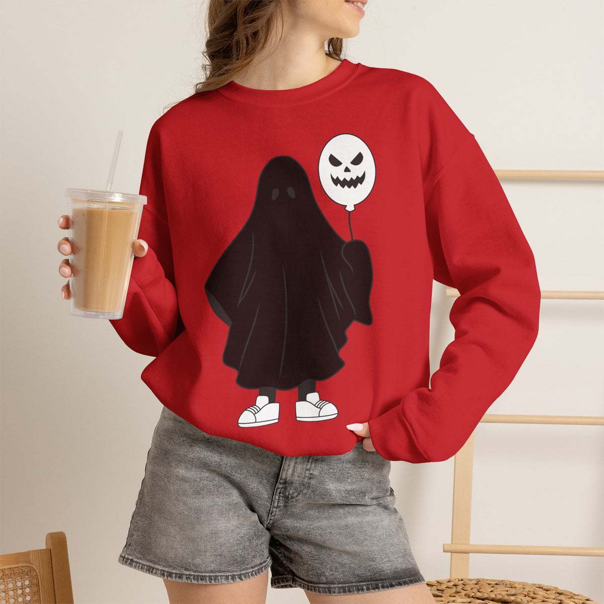 Ghost Balloon Crewneck Sweatshirt