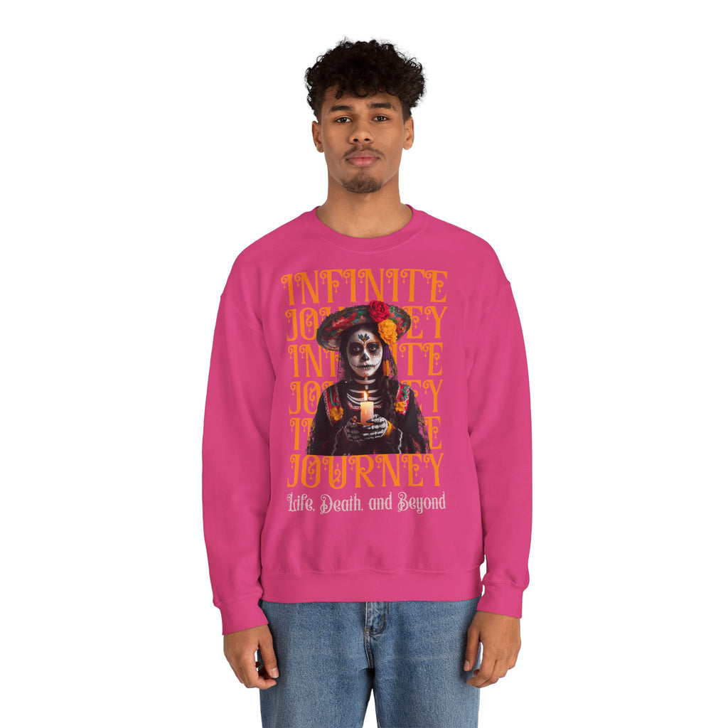Day of the Dead "Infinite Journey" Crewneck Sweatshirt — Life, Death & Beyond Graphic
