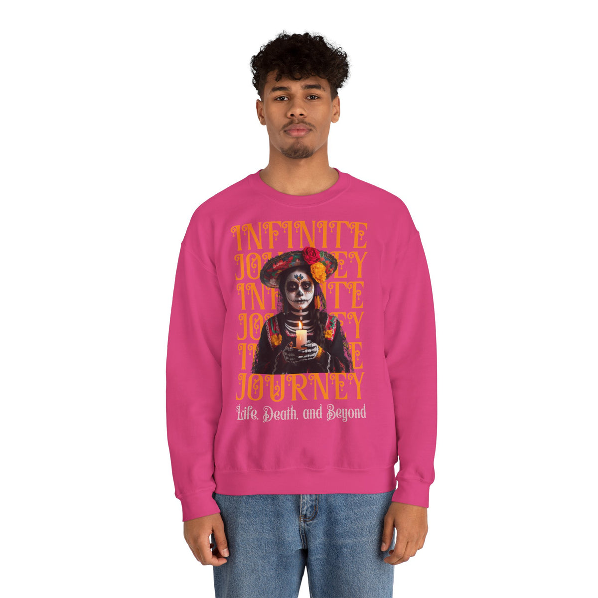 Day of the Dead "Infinite Journey" Crewneck Sweatshirt — Life, Death & Beyond Graphic
