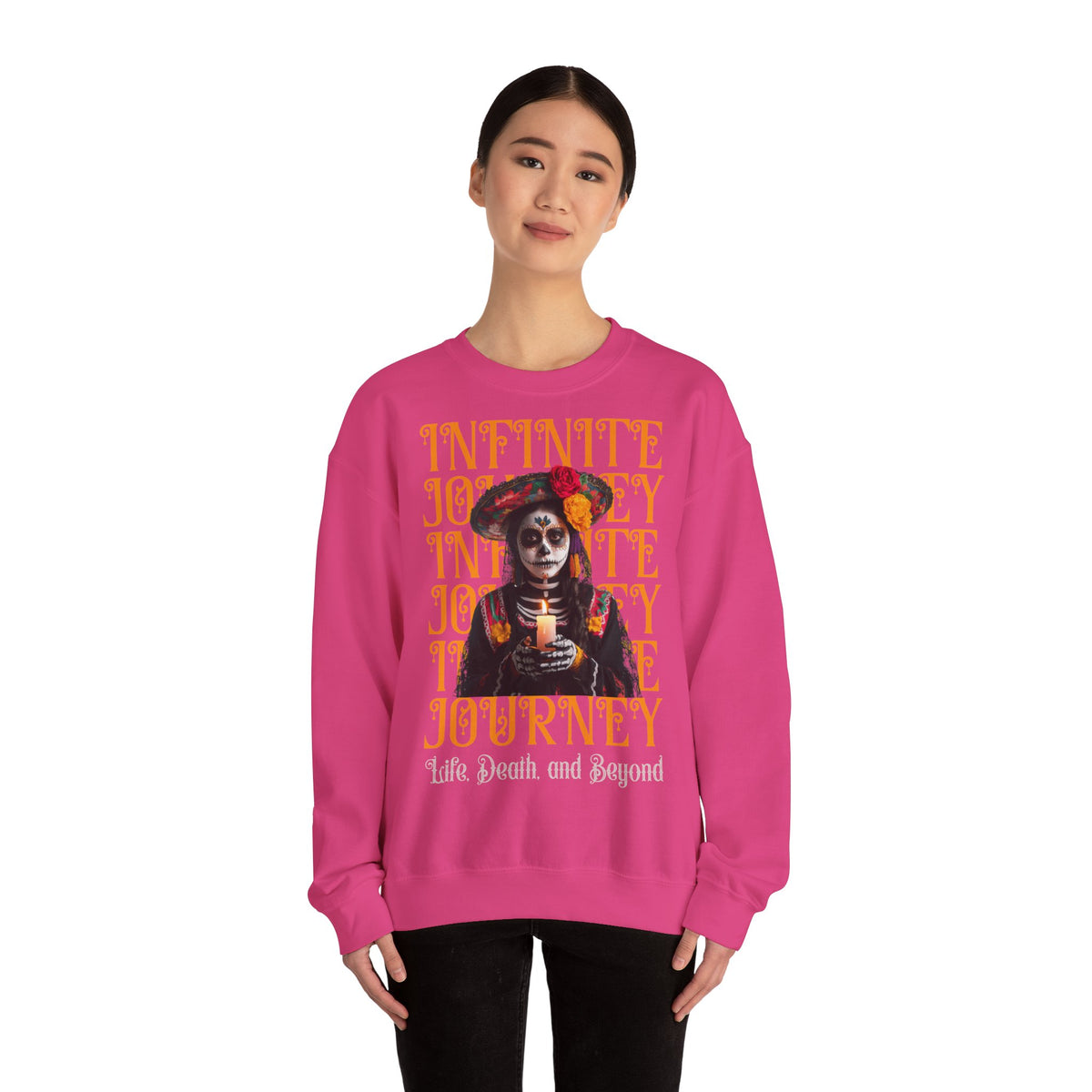 Day of the Dead "Infinite Journey" Crewneck Sweatshirt — Life, Death & Beyond Graphic