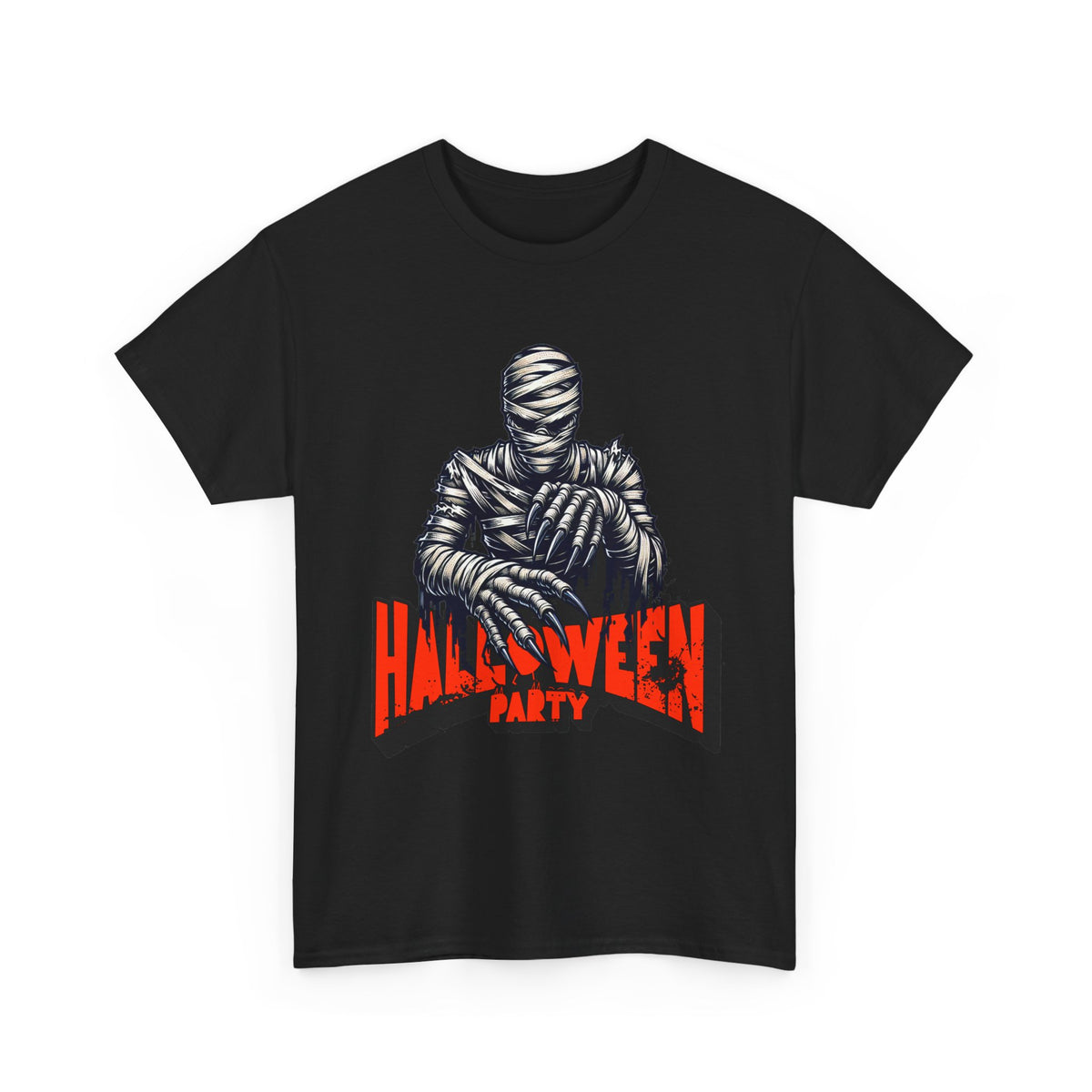 Halloween Mummy Tee — 'Halloween Party' Graphic T-Shirt