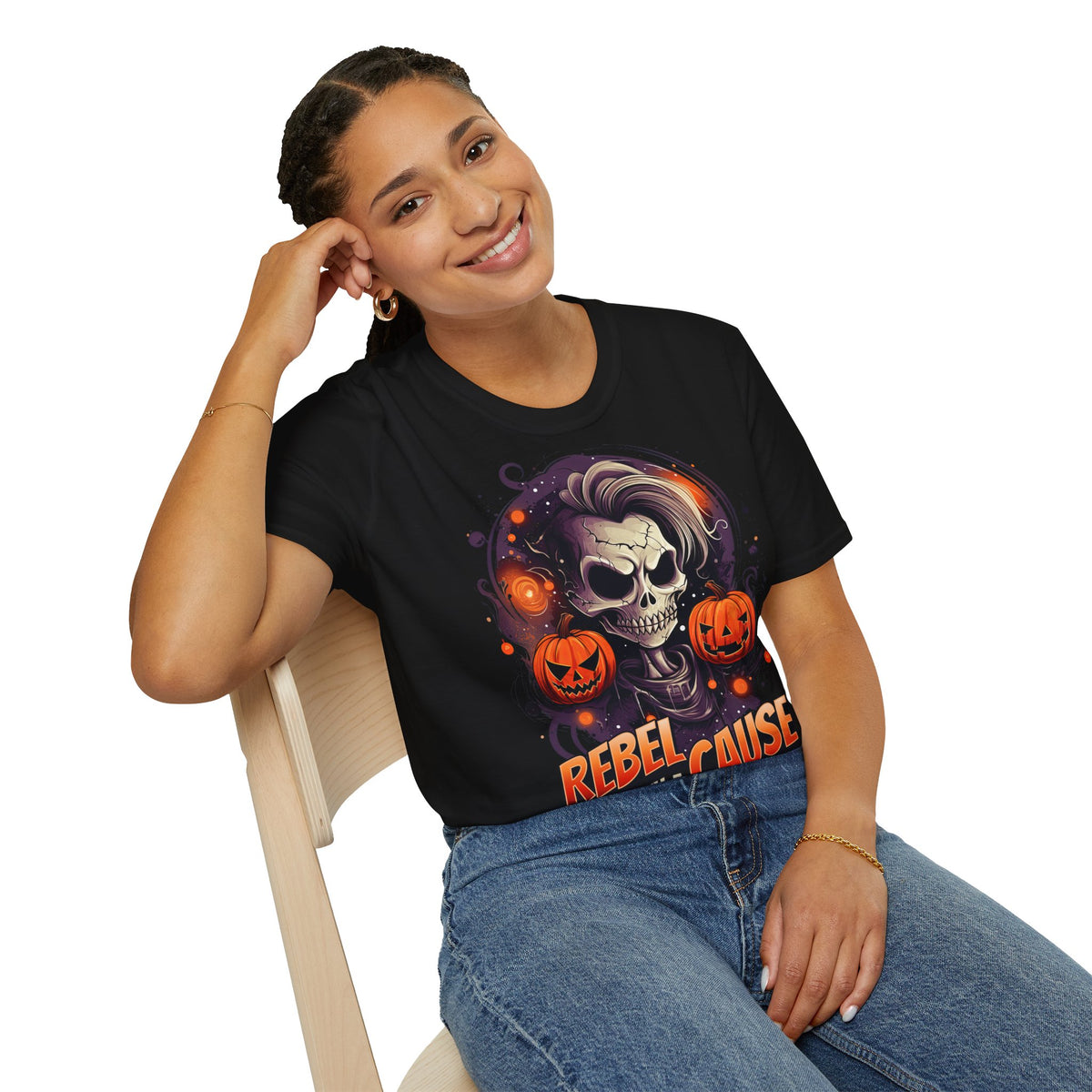 Skull & Pumpkins "Rebel With a Cause" T-Shirt