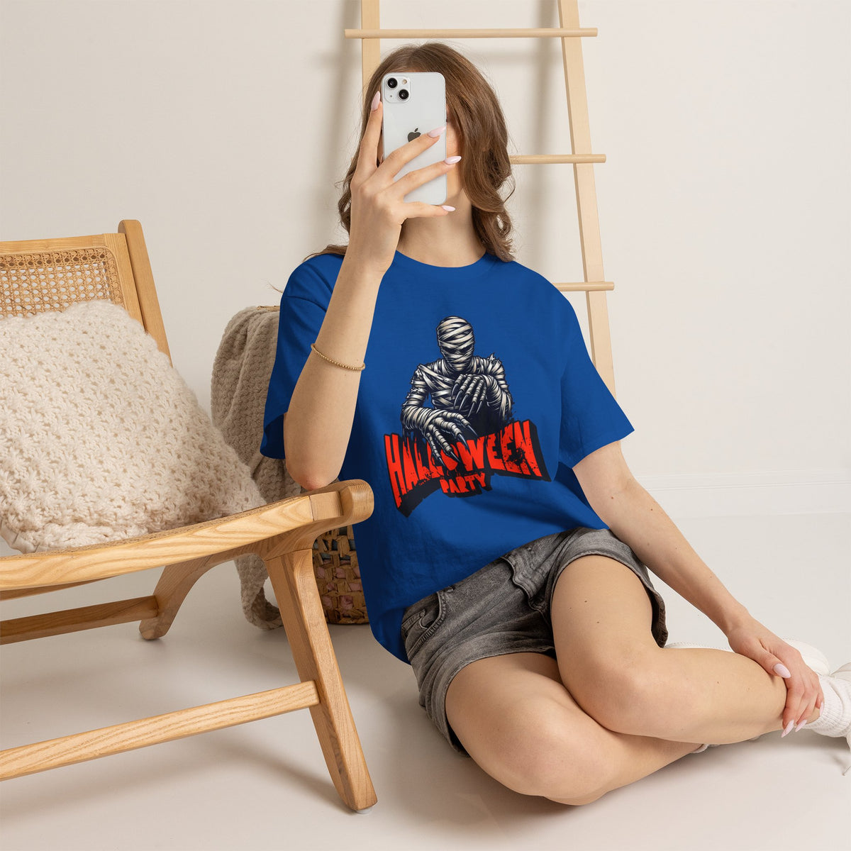 Halloween Mummy Tee — 'Halloween Party' Graphic T-Shirt