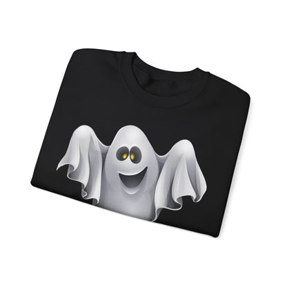 Halloween Ghost Sweatshirt — Cute Spooky Crewneck Pullover