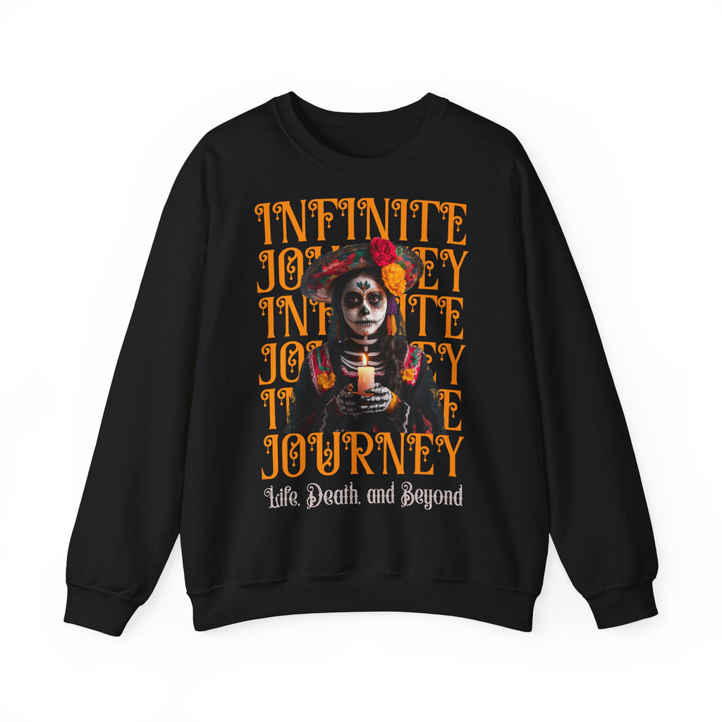 Day of the Dead "Infinite Journey" Crewneck Sweatshirt — Life, Death & Beyond Graphic