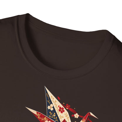 Floral Umbrella Girl T-Shirt — Whimsical Vintage Illustration Tee
