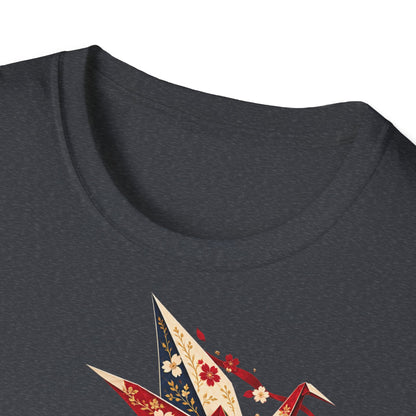 Floral Umbrella Girl T-Shirt — Whimsical Vintage Illustration Tee