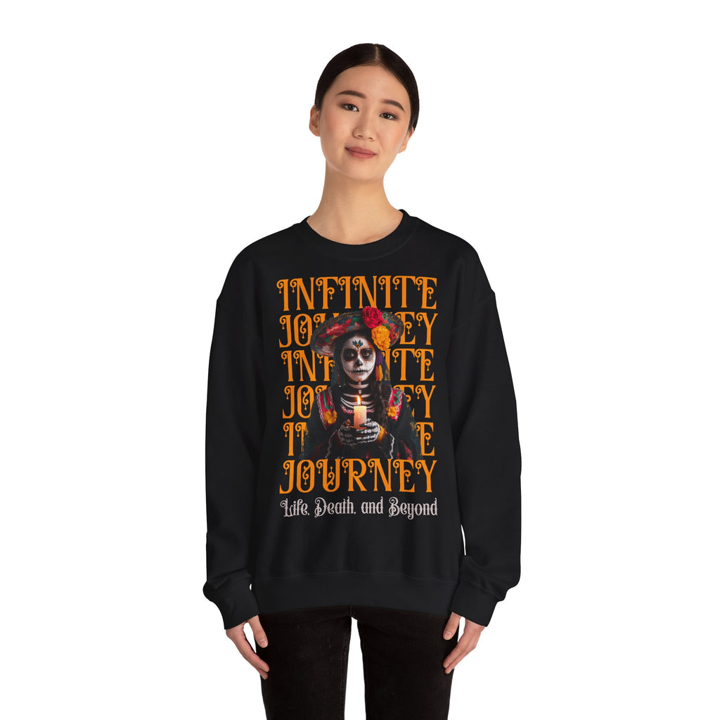 Day of the Dead "Infinite Journey" Crewneck Sweatshirt — Life, Death & Beyond Graphic