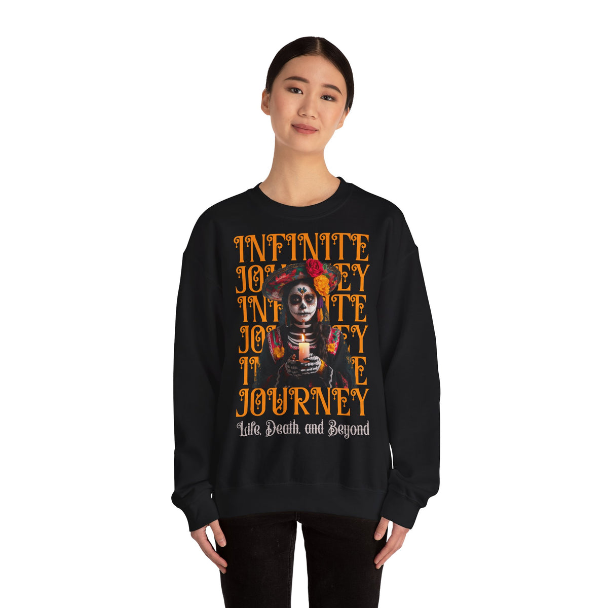 Day of the Dead "Infinite Journey" Crewneck Sweatshirt — Life, Death & Beyond Graphic