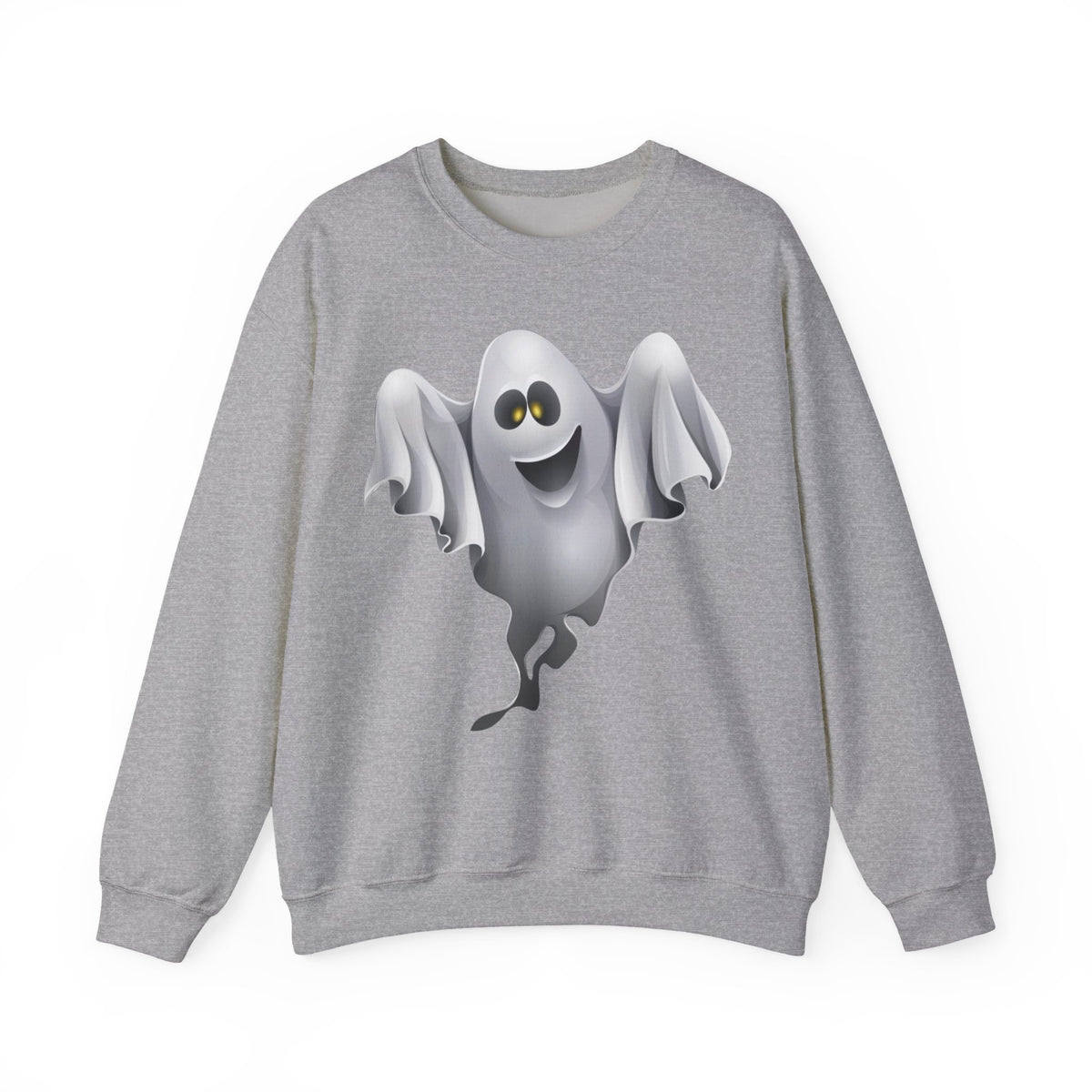 Halloween Ghost Sweatshirt — Cute Spooky Crewneck Pullover