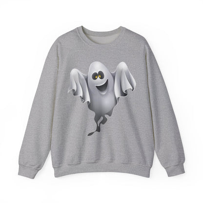 Halloween Ghost Sweatshirt — Cute Spooky Crewneck Pullover