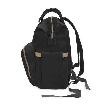 Edgy Urban Money Era Diaper Backpack — Multifunctional Baby Bag with Graphic Print
