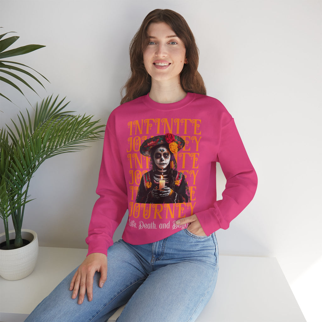 Day of the Dead "Infinite Journey" Crewneck Sweatshirt — Life, Death & Beyond Graphic