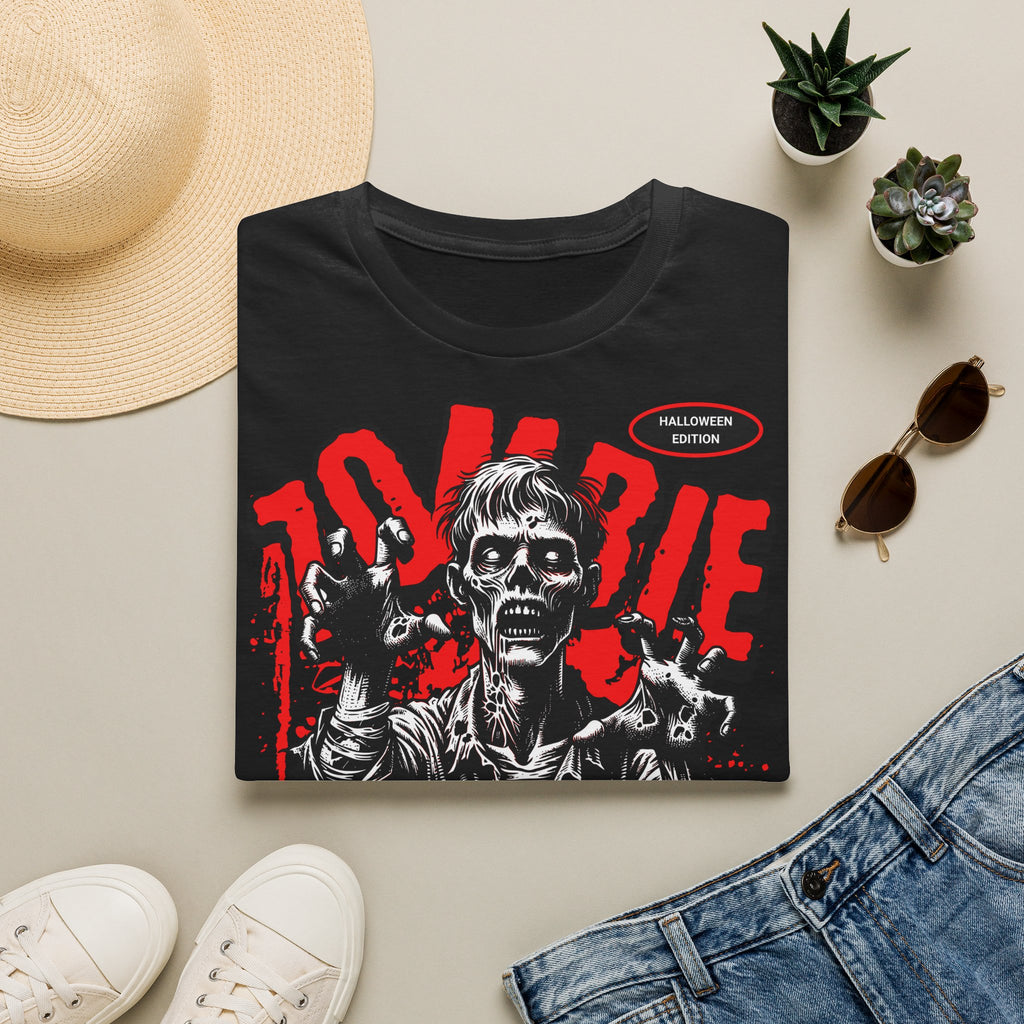 Zombie Apocalypse T-Shirt — Retro Red Horror Graphic Tee